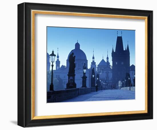 Charles Bridge, Prague, Czech Republic-Walter Bibikow-Framed Photographic Print