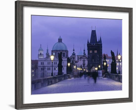 Charles Bridge, Prague, Czech Republic-Jon Arnold-Framed Photographic Print