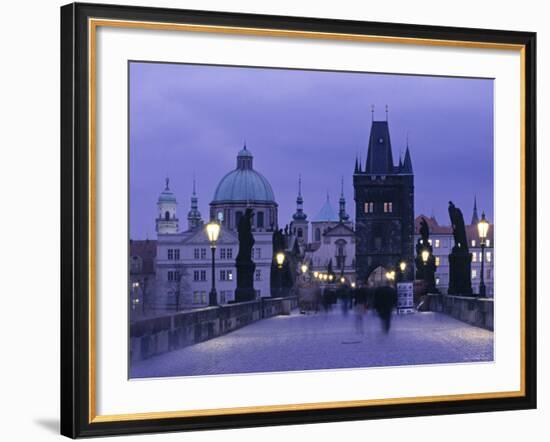 Charles Bridge, Prague, Czech Republic-Jon Arnold-Framed Photographic Print