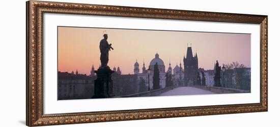 Charles Bridge, Prague, Czech Republic-Peter Adams-Framed Photographic Print