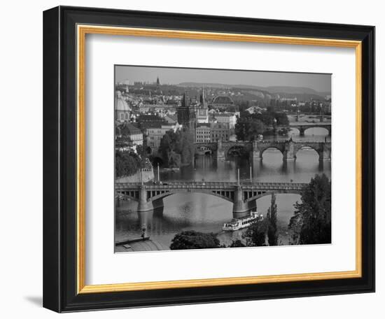 Charles Bridge, Prague, Czech Republic-Walter Bibikow-Framed Photographic Print