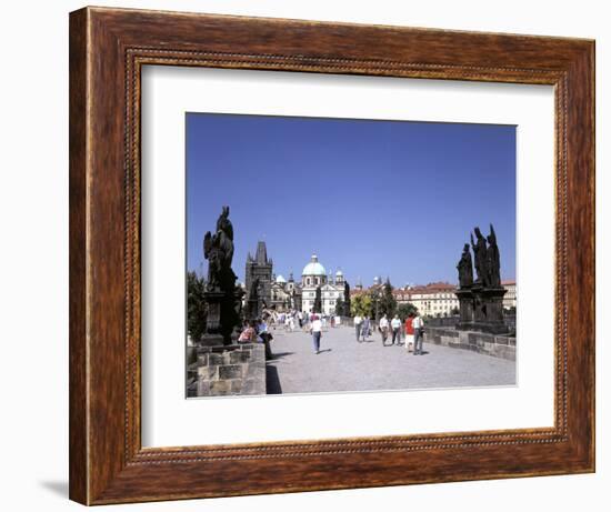 Charles Bridge, Prague, Czech Republic-Peter Thompson-Framed Photographic Print