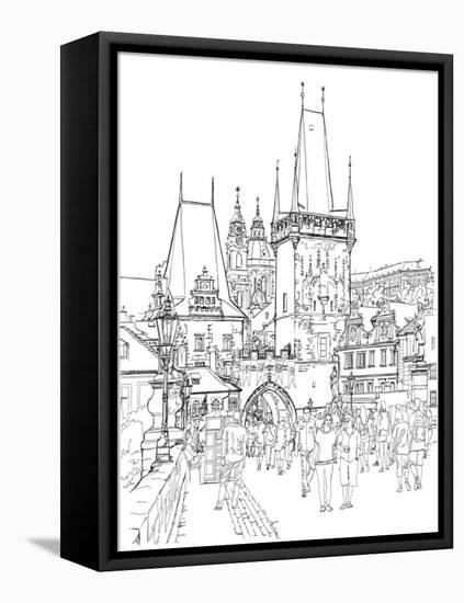 Charles Bridge - Prague, Czech Republic--Vladimir--Framed Stretched Canvas