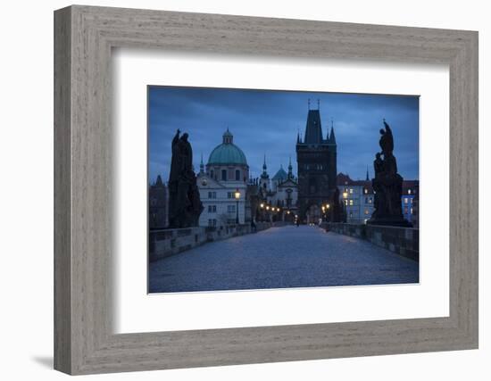 Charles Bridge, Prague, UNESCO World Heritage Site, Czech Republic, Europe-Ben Pipe-Framed Photographic Print