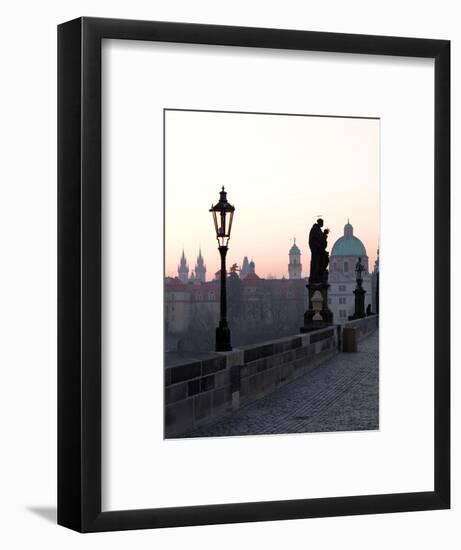 Charles Bridge, UNESCO World Heritage Site, Old Town, Prague, Czech Republic, Europe-Hans Peter Merten-Framed Photographic Print