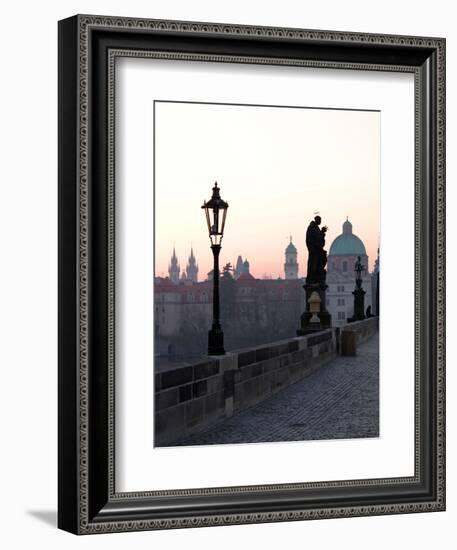 Charles Bridge, UNESCO World Heritage Site, Old Town, Prague, Czech Republic, Europe-Hans Peter Merten-Framed Photographic Print