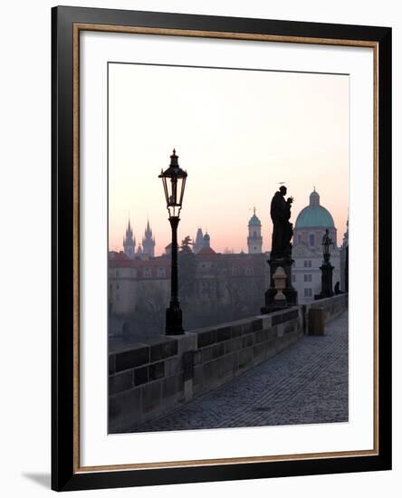 Charles Bridge, UNESCO World Heritage Site, Old Town, Prague, Czech Republic, Europe-Hans Peter Merten-Framed Photographic Print