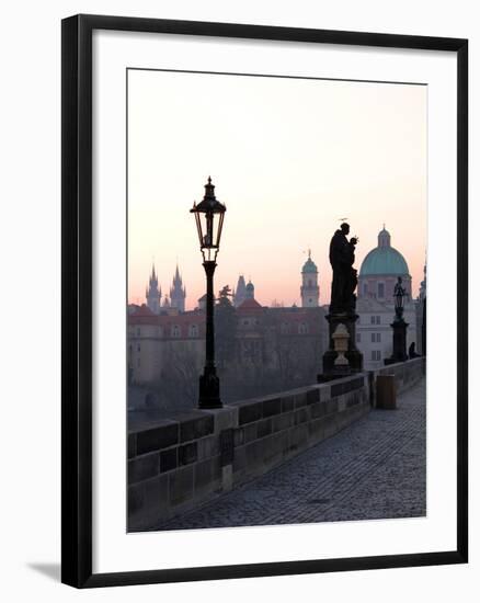 Charles Bridge, UNESCO World Heritage Site, Old Town, Prague, Czech Republic, Europe-Hans Peter Merten-Framed Photographic Print