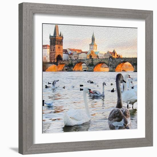 Charles Bridge-Tosh-Framed Art Print