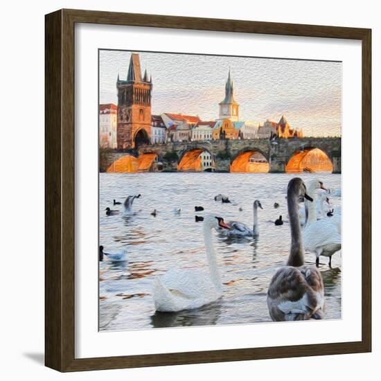 Charles Bridge-Tosh-Framed Art Print