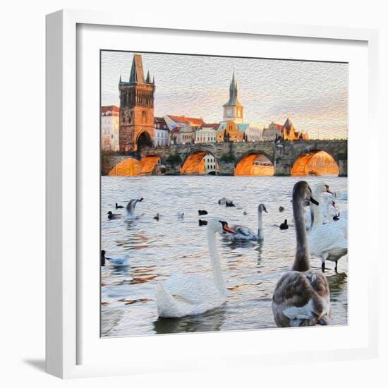 Charles Bridge-Tosh-Framed Art Print