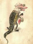 Alligator 1873 'Missing Links' Parade Costume Design-Charles Briton-Giclee Print
