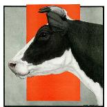 "Brown Cow," Country Gentleman Cover, March 8, 1924-Charles Bull-Giclee Print