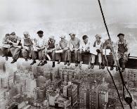 Lunch Atop a Skyscraper, c.1932-Charles C^ Ebbets-Mounted Art Print