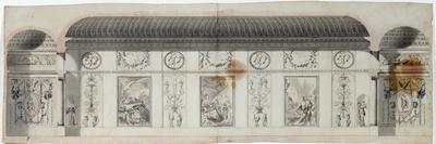 Design for the Large Cabinet in the Pavlovsk Palace, Early 1780S-Charles Cameron-Giclee Print