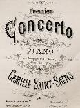 Title Page of Scherzo for Two Pianos-Charles Camille Saint-Saens-Framed Giclee Print