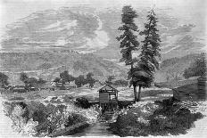 Sutter's Mill, Where Marshall Discovered Gold Engraving-Charles Christian Nahl-Framed Giclee Print