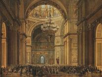 Church Service in the Saint Isaac's Cathedral in Saint Petersburg, 1850S-Charles-Claude Bachelier-Framed Giclee Print