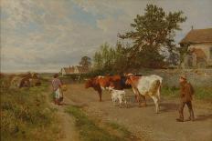 Landscape with Cattle (In the Nower, Dorking), c1899-Charles Collins-Framed Giclee Print