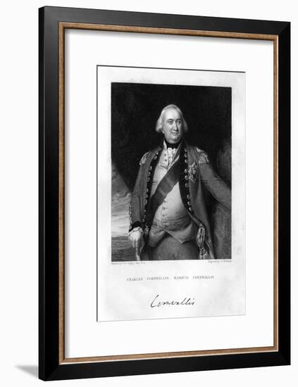 Charles Cornwallis (1738-180), 1st Marquess Cornwallis, 1839-S Freeman-Framed Giclee Print