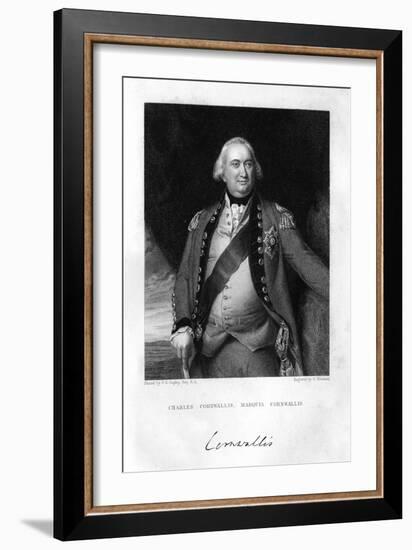 Charles Cornwallis (1738-180), 1st Marquess Cornwallis, 1839-S Freeman-Framed Giclee Print