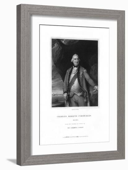 Charles Cornwallis, 1st Marquess Cornwallis, English Military Commander-W Holl-Framed Giclee Print