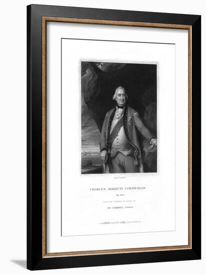 Charles Cornwallis, 1st Marquess Cornwallis, English Military Commander-W Holl-Framed Giclee Print