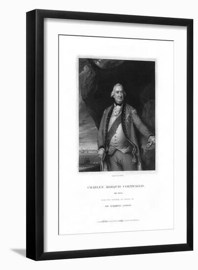 Charles Cornwallis, 1st Marquess Cornwallis, English Military Commander-W Holl-Framed Giclee Print