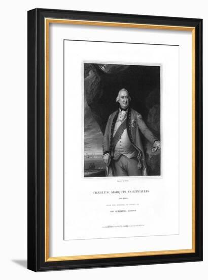 Charles Cornwallis, 1st Marquess Cornwallis, English Military Commander-W Holl-Framed Giclee Print