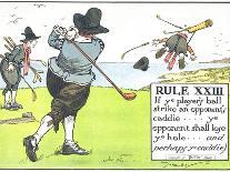Rule XIII: If Ye Player's Ball Strike an Opponent's Caddie-Charles Crombie-Giclee Print
