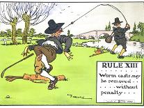 Rule XIII: If Ye Player's Ball Strike an Opponent's Caddie-Charles Crombie-Framed Giclee Print