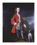 Portrait of a Boy And Spaniel-Charles D'agat-Premium Giclee Print