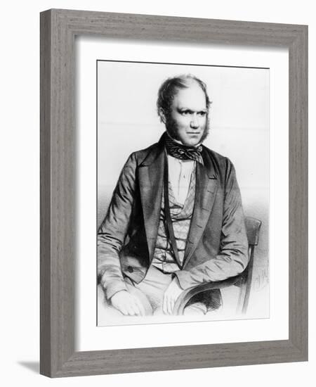 Charles Darwin, 1849 (Litho)-Thomas Herbert Maguire-Framed Giclee Print