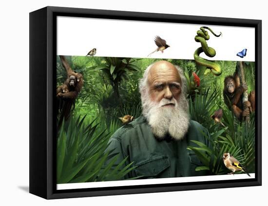 Charles Darwin, British Naturalist-SMETEK-Framed Premier Image Canvas