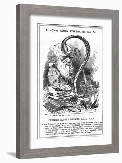 Charles Darwin, English Naturalist, 1881-Edward Linley Sambourne-Framed Giclee Print