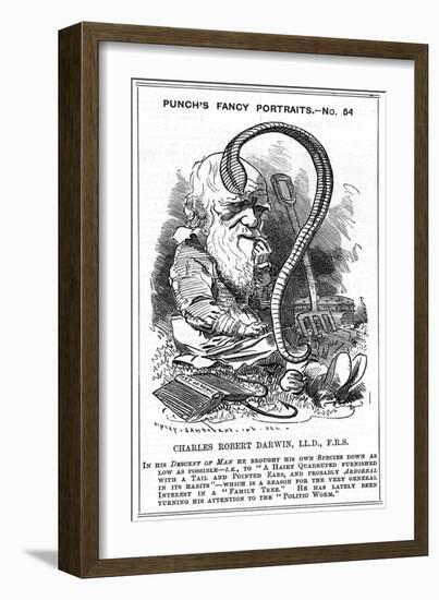 Charles Darwin, English Naturalist, 1881-Edward Linley Sambourne-Framed Giclee Print