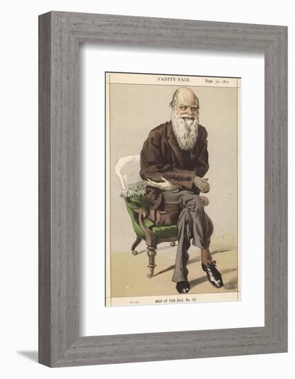 Charles Darwin Naturalist-Spy (Leslie M. Ward)-Framed Photographic Print