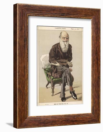 Charles Darwin Naturalist-Spy (Leslie M. Ward)-Framed Photographic Print