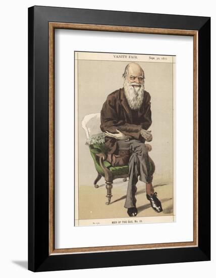 Charles Darwin Naturalist-Spy (Leslie M. Ward)-Framed Photographic Print