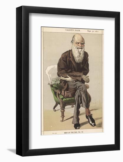 Charles Darwin Naturalist-Spy (Leslie M. Ward)-Framed Photographic Print