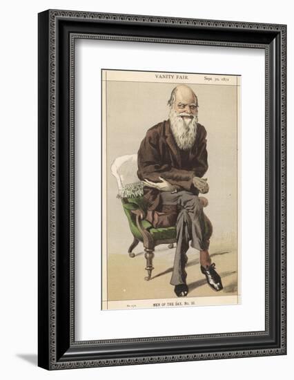 Charles Darwin Naturalist-Spy (Leslie M. Ward)-Framed Photographic Print