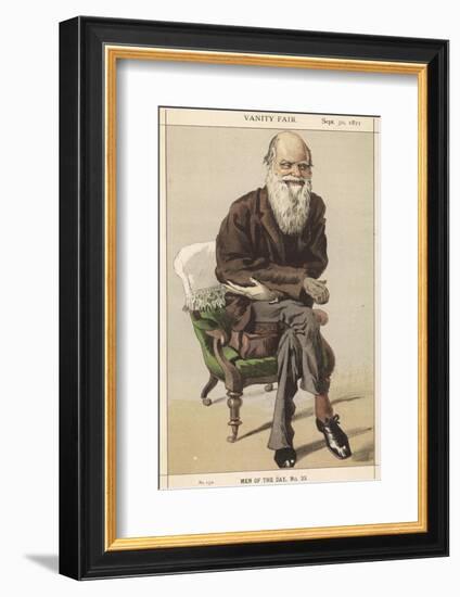 Charles Darwin Naturalist-Spy (Leslie M. Ward)-Framed Photographic Print