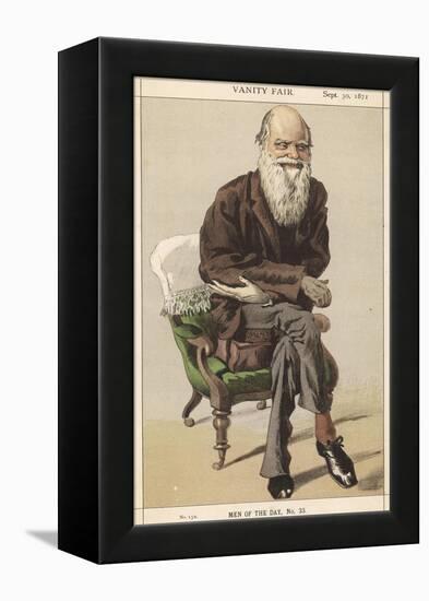 Charles Darwin Naturalist-Spy (Leslie M. Ward)-Framed Premier Image Canvas