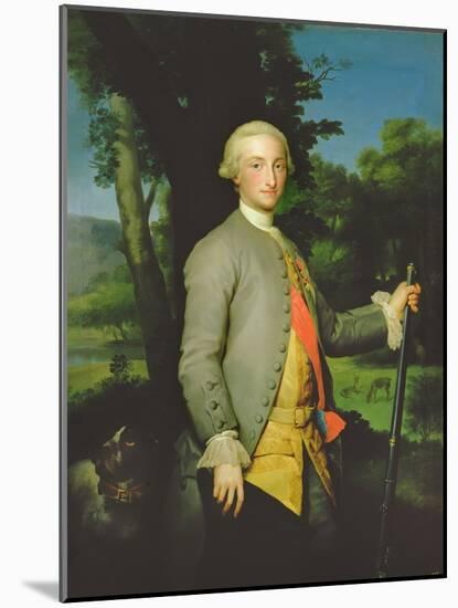 Charles De Bourbon (1748-1819) Prince of Asturias (Oil on Canvas)-Anton Raphael Mengs-Mounted Giclee Print