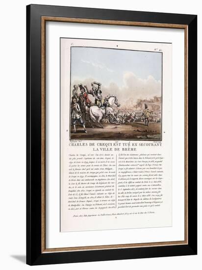 Charles De Crequi Is Killed During the Liberation of the Town of Breme, C.1786-1792-Antoine Louis Francois Sergent-marceau-Framed Giclee Print