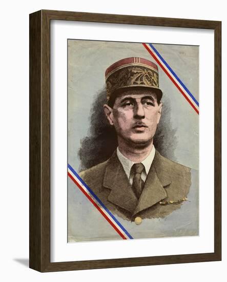 Charles de Gaulle-L. Serre-Framed Photographic Print