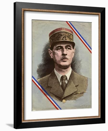 Charles de Gaulle-L. Serre-Framed Photographic Print