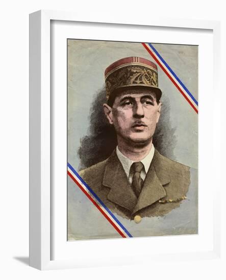 Charles de Gaulle-L. Serre-Framed Photographic Print