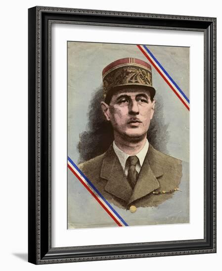 Charles de Gaulle-L. Serre-Framed Photographic Print