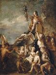 Alexander the Great Hunting Lions, Ca 1679-Charles de La Fosse-Giclee Print